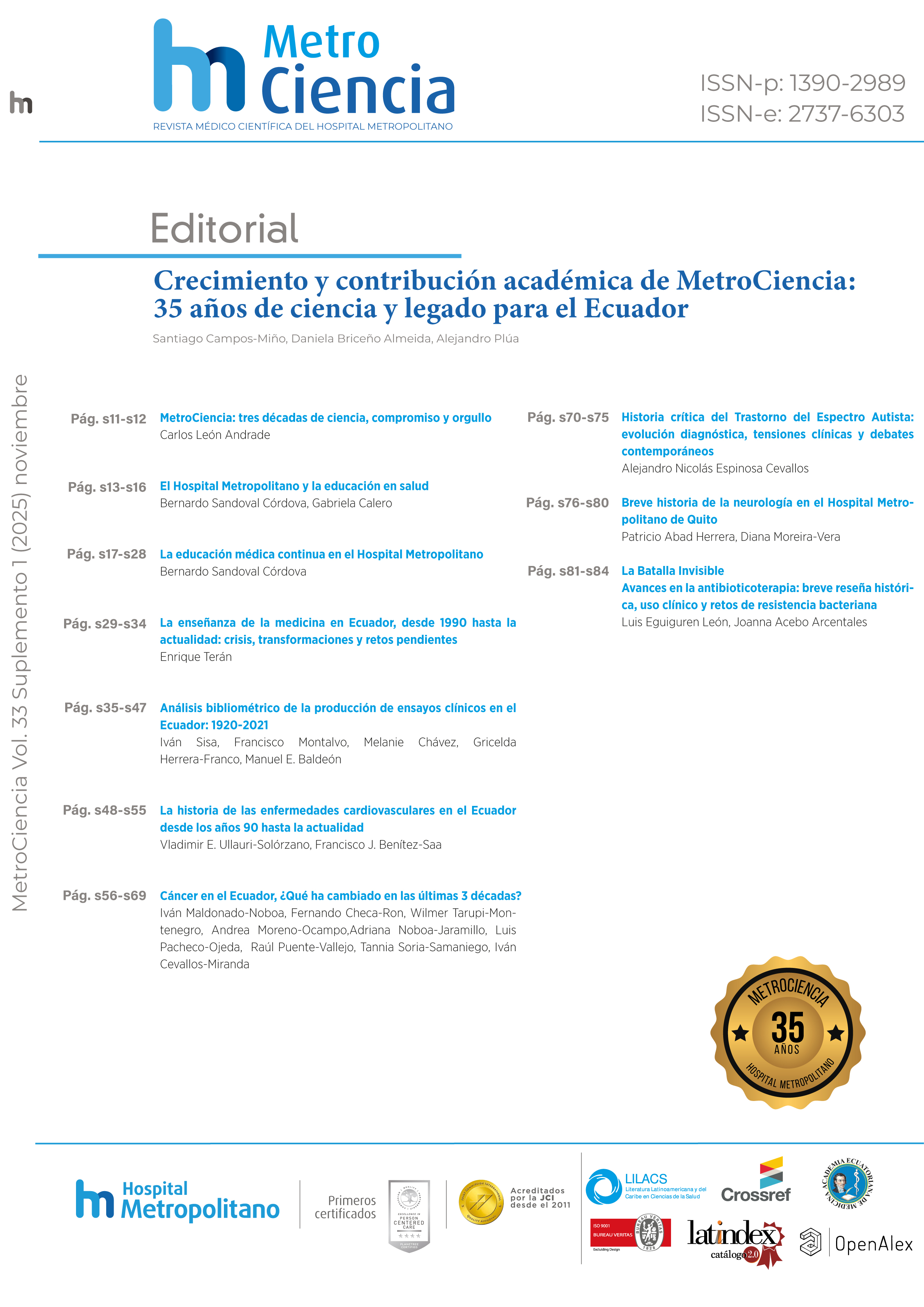 					Ver Vol. 33 Núm. suplemento 1 (2025): Noviembre
				